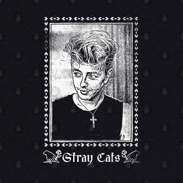 Stray Cats /// Rockabilly Faded Style Fan Design by DankFutura